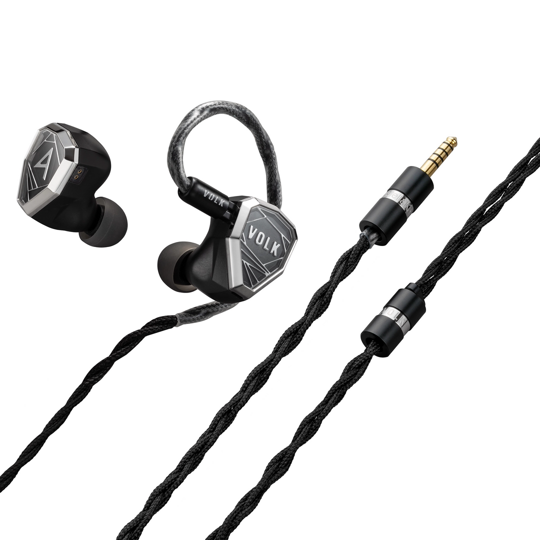 AstellnKern VOLK Audio Stella IEMs with cable termination and y-split whitebox