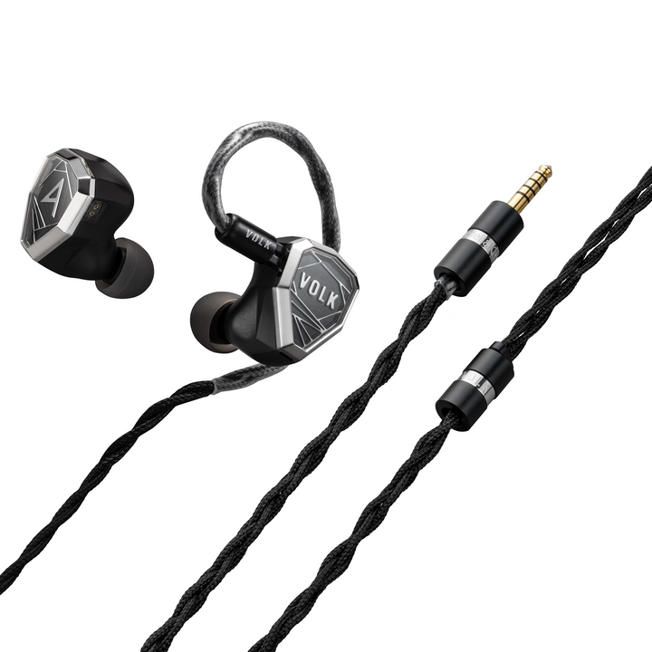 AstellnKern VOLK Audio Stella IEMs with cable termination and y-split whitebox