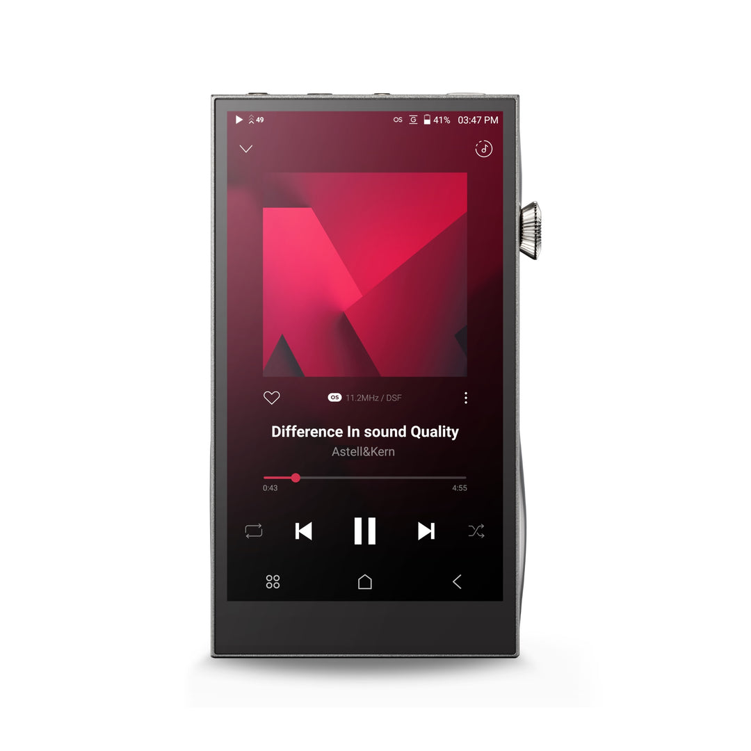 Astell&Kern SE300 silver front over white background