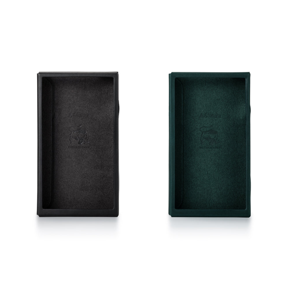 Astell&Kern SE300 cases (x2) black and green front over white background