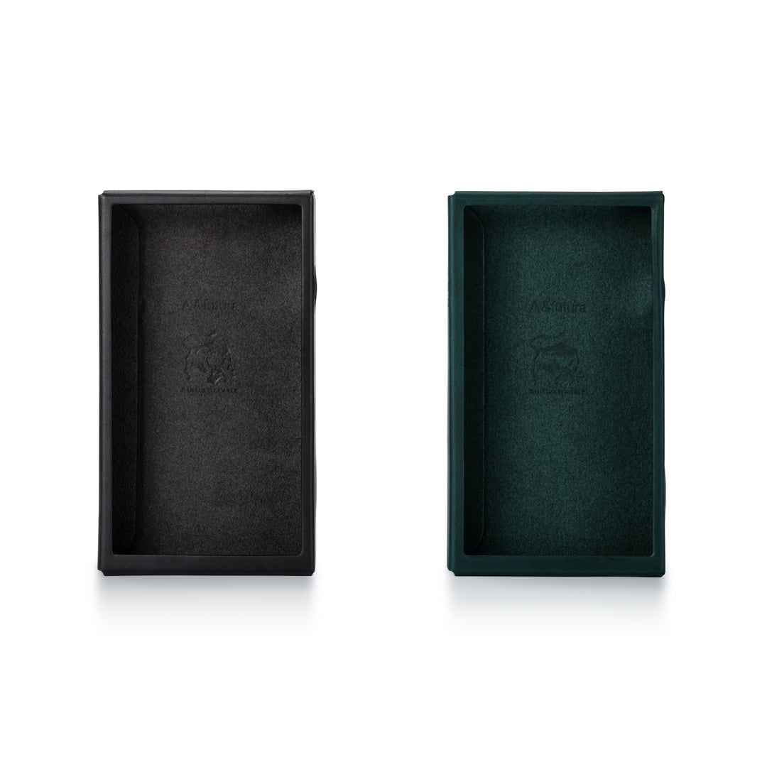 Astell&Kern SE300 cases (x2) black and green front over white background