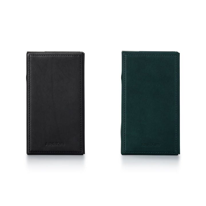 Astell&Kern SE300 cases (x2) black and green rear over white background
