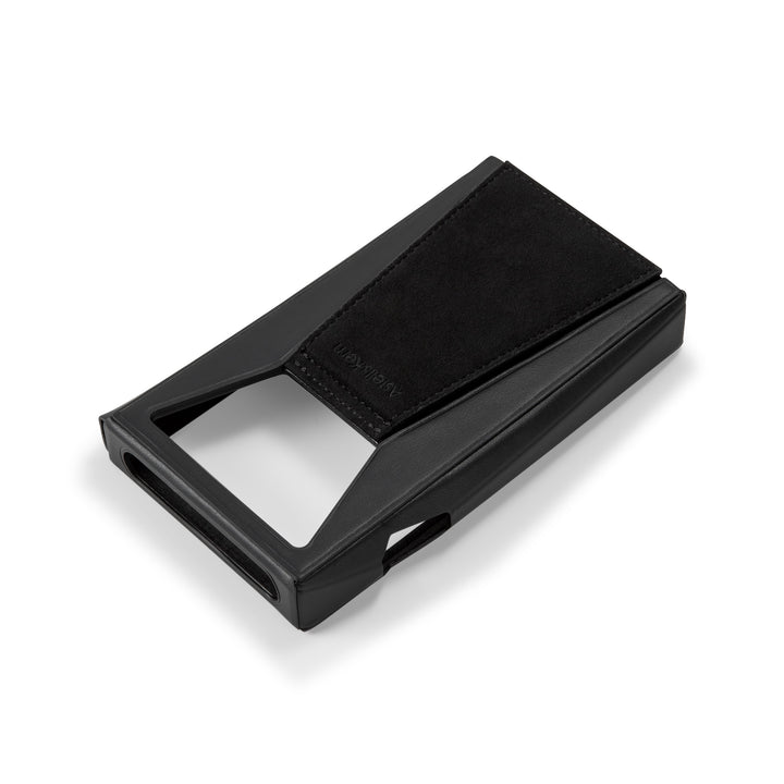 Astell&Kern SP3000T black case rear quarter high angle over white background