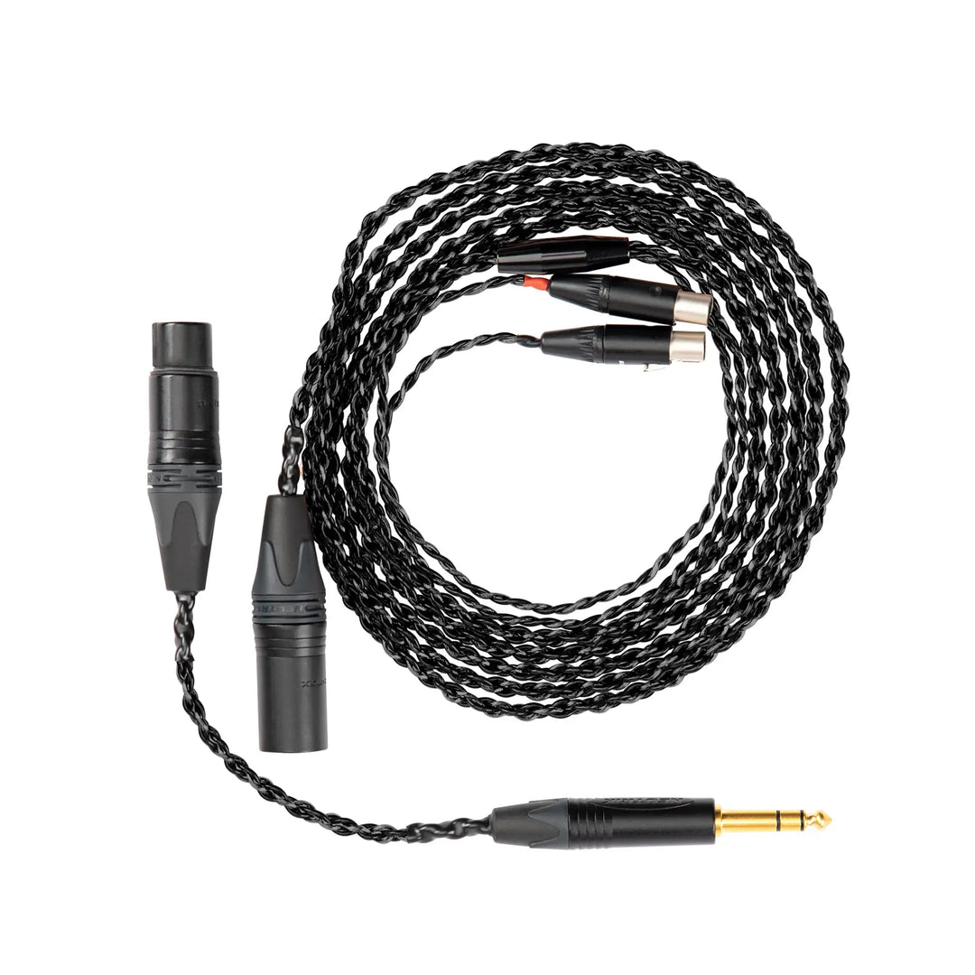 Audeze Cable mini-XLR to XLR w/ 1/4" adapter whitebox