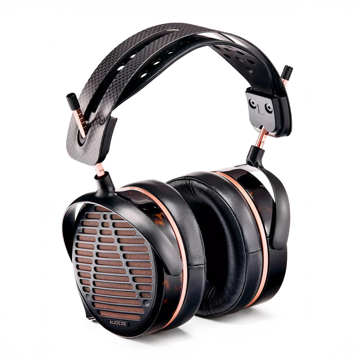 Audeze LCD-5s headphone front left 3 quarter whitebox