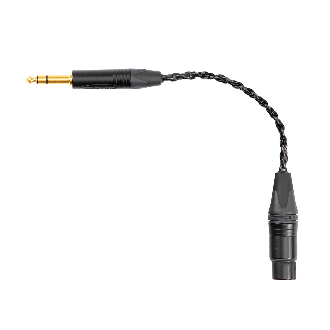 Audeze XLR female to 1/4" adapter whitebox