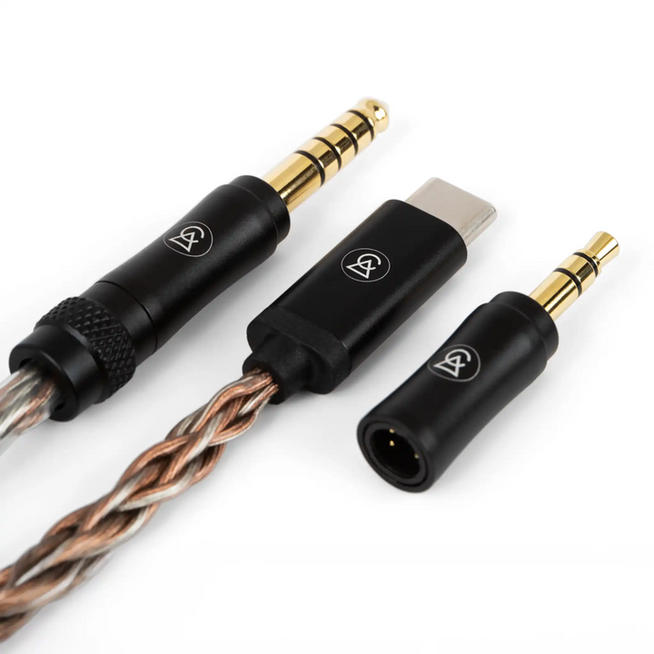 Campfire Audio Time Link closeup of terminations whitebox