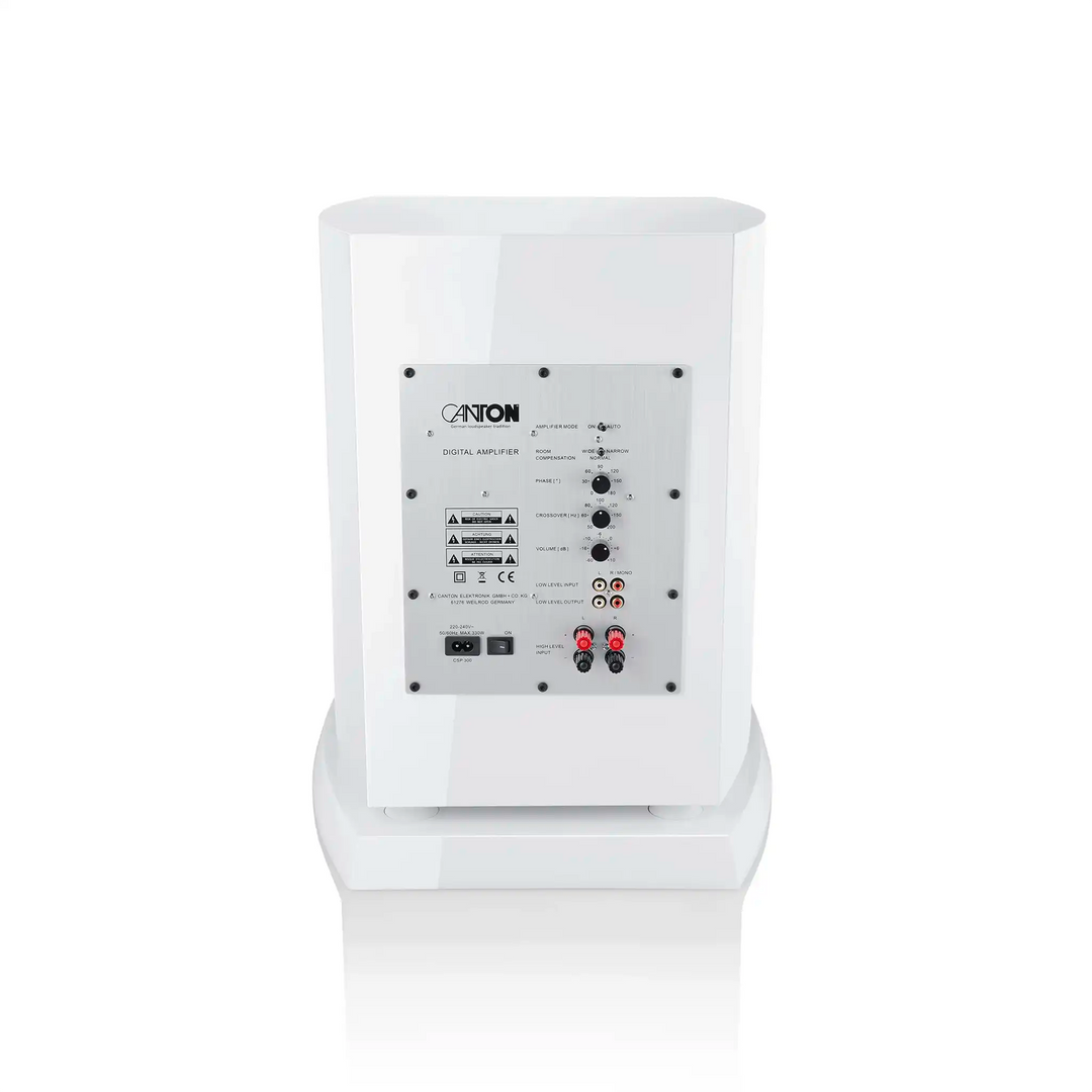 Canton Vento Sub 12 White back center whitebox