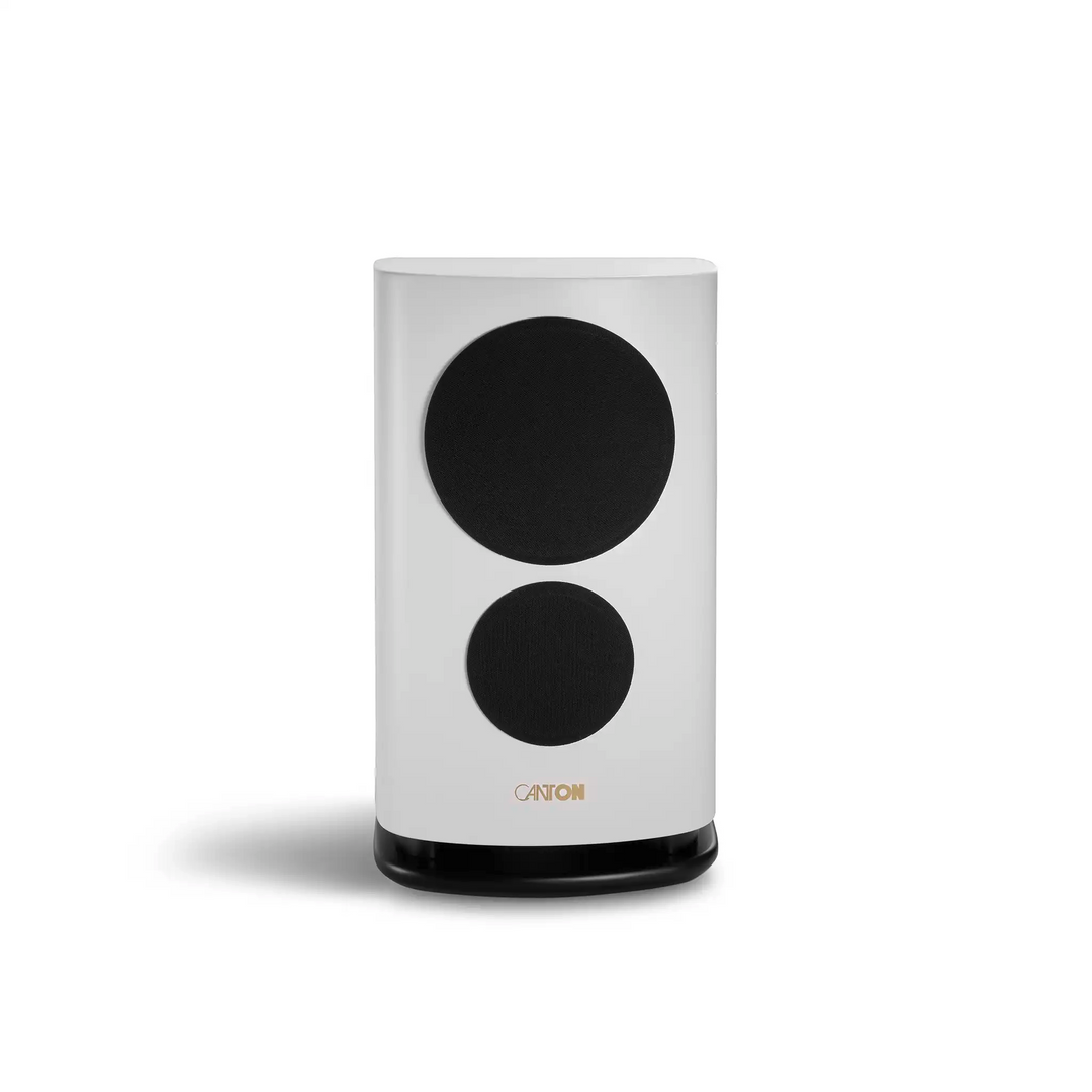 Canton Reference 9 speaker white front with covers on whitebox