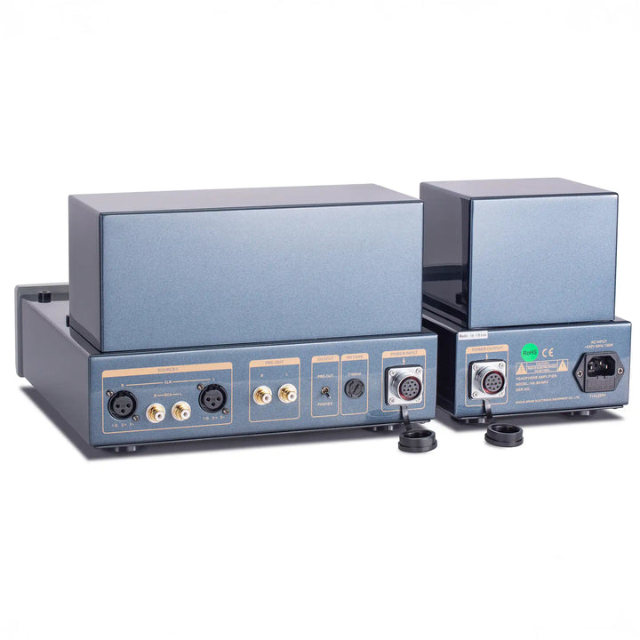 Cayin HA-6A MK2 silver rear left 3 quarter angle whitebox