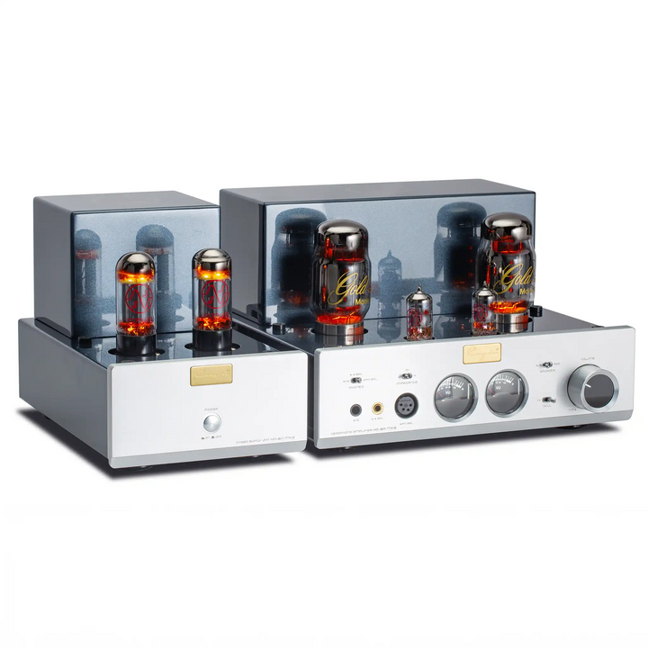 Cayin HA-6A MK2 silver front right 3 quarter angle whitebox
