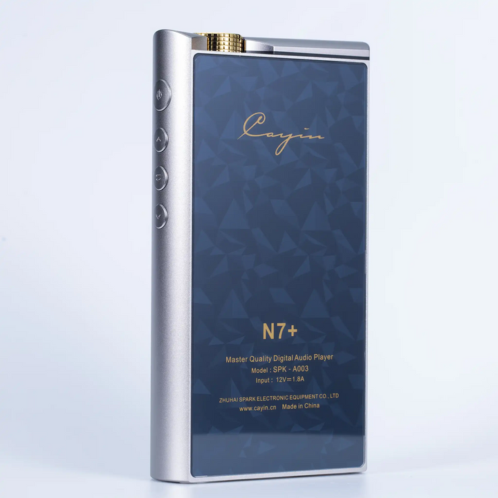 Cayin N7+ DAP standing rear left 3 quarter angle whitebox