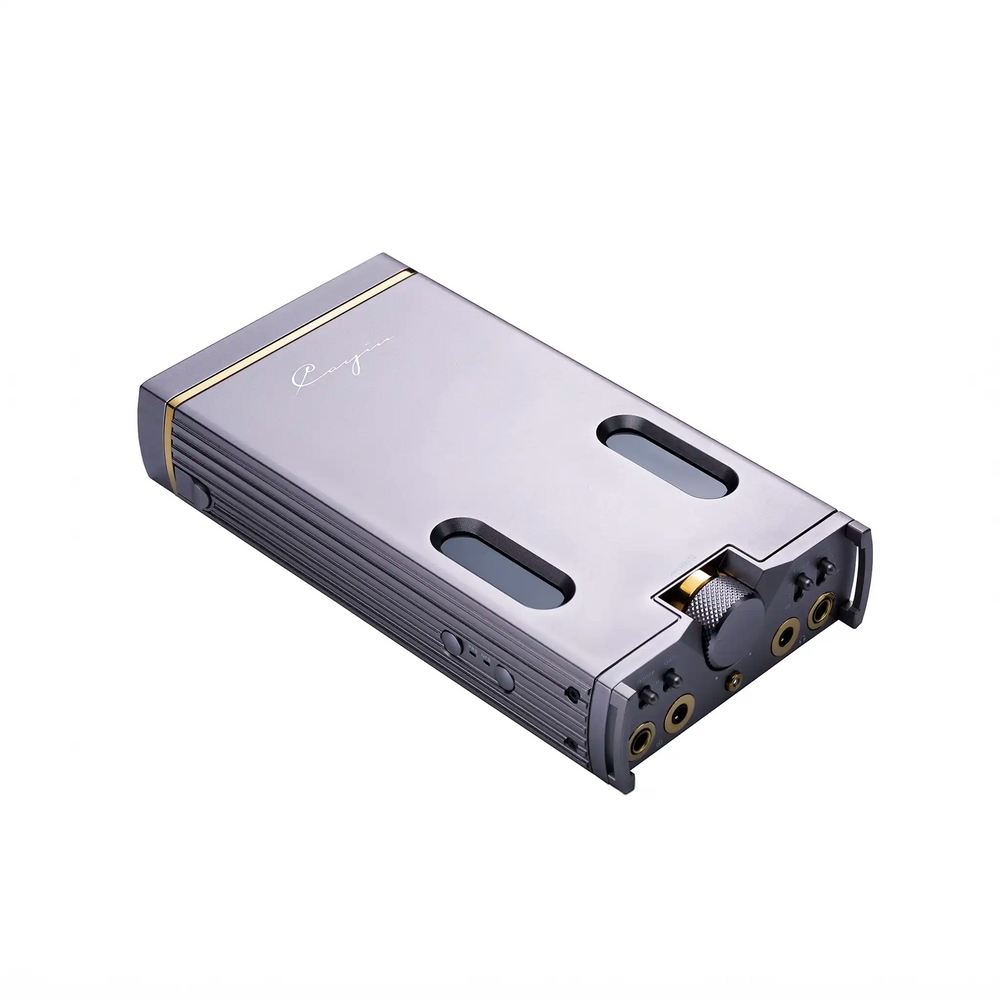 Cayin C9ii Portable Headphone Amp laying 3 quarter angle whitebox