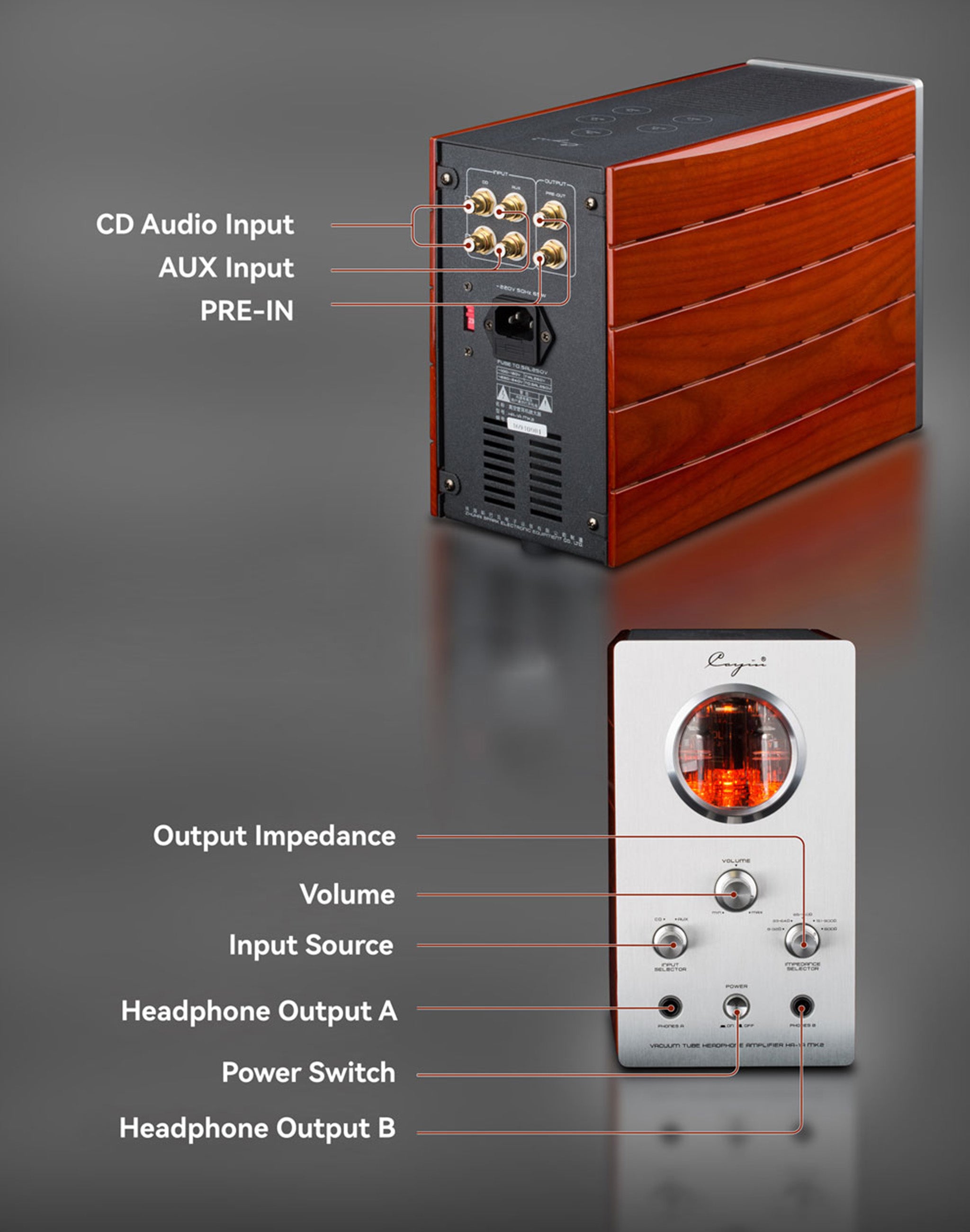 Cayin HA-1A MK2 Desktop Tube Headphone Amplifier | Bloom Audio