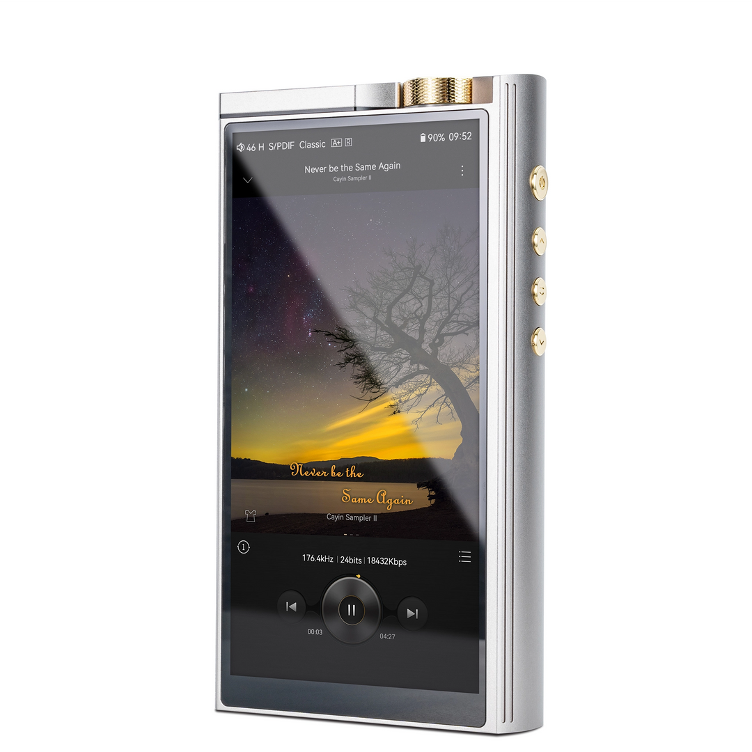 Cayin N8iii DAP standing front right 3 quarter whitebox