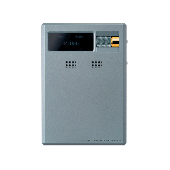 Cayin RU9 DAC/amp standing front center whitebox