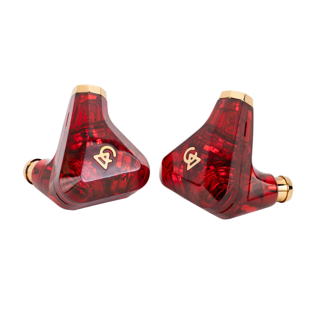 Campfire Audio Trifecta Crimson iems 3 quarter front whitebox