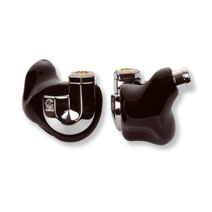 Campfire Audio Bonneville black front and profile over white background