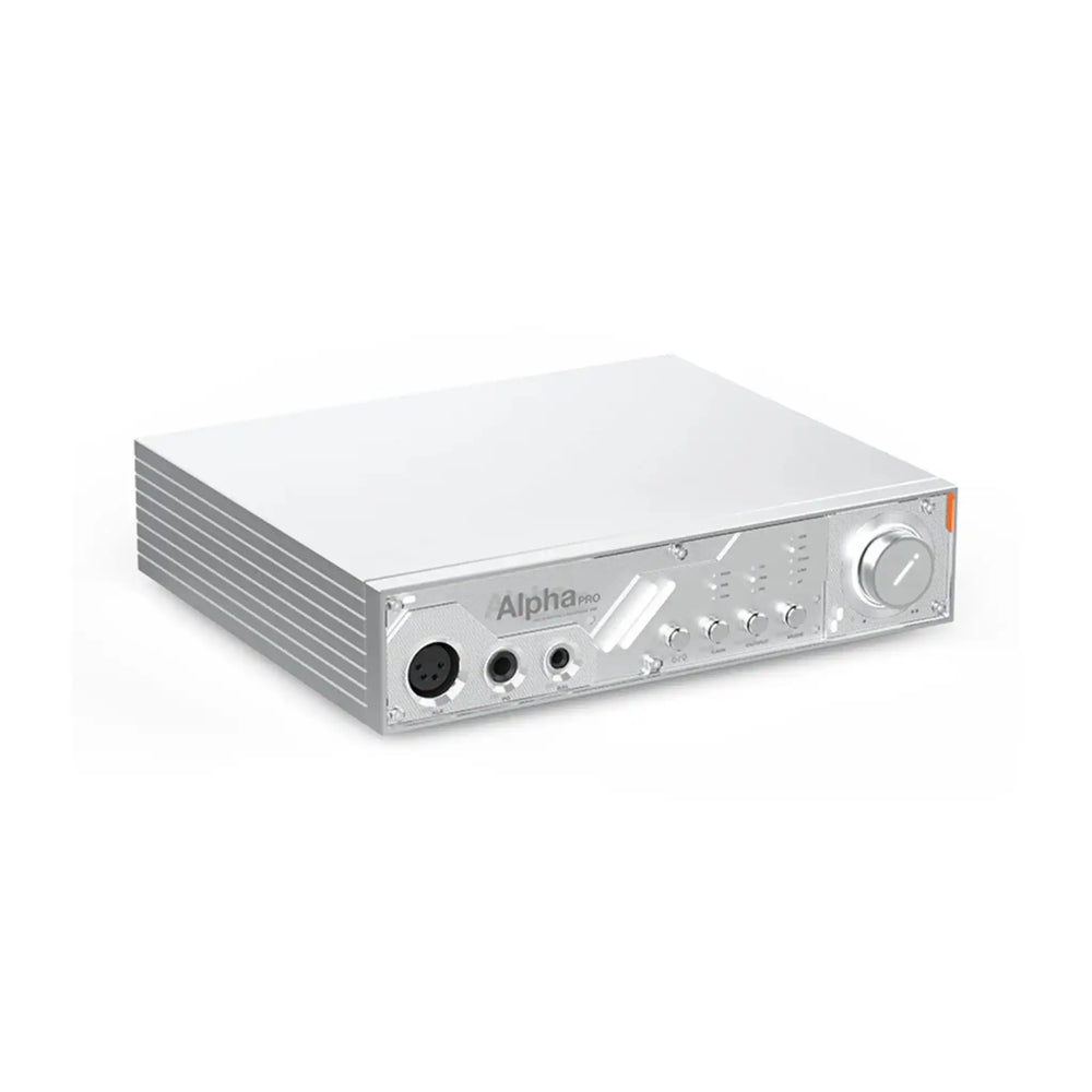 D&A Alpha Pro DAC/amp front left 3 quarter angle whitebox