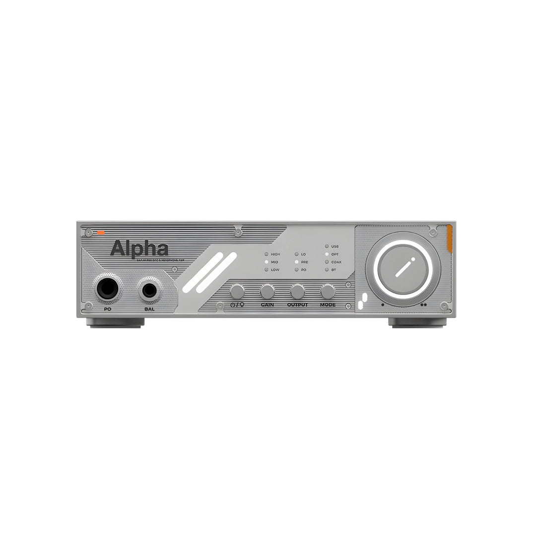 D&A Alpha DAC and amp front center whitebox