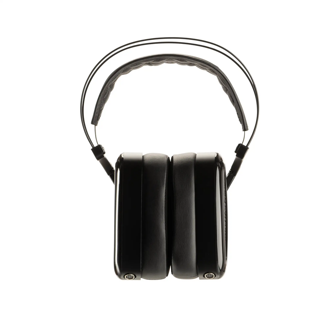 Dan Clark Audio Noire XO open-back headphones front center view whitebox