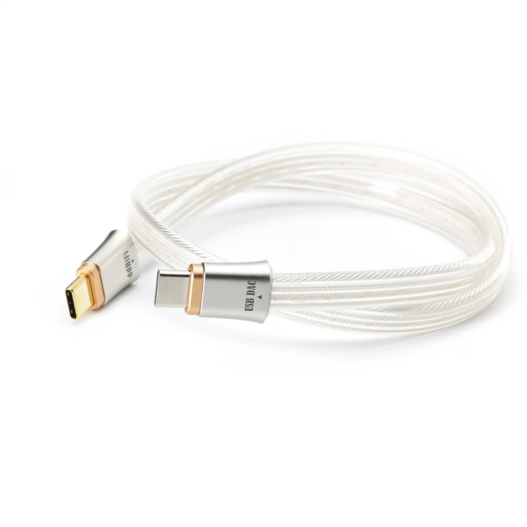 ddHiFi TC19CC cable connectors 25cm closeup whitebox