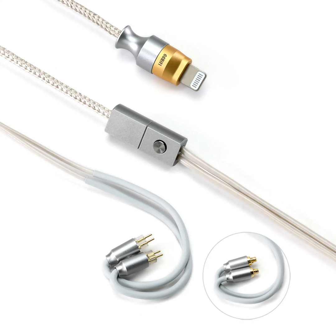 ddHiFi M110A cable parts with mmcx and 2pin connectors whitebox