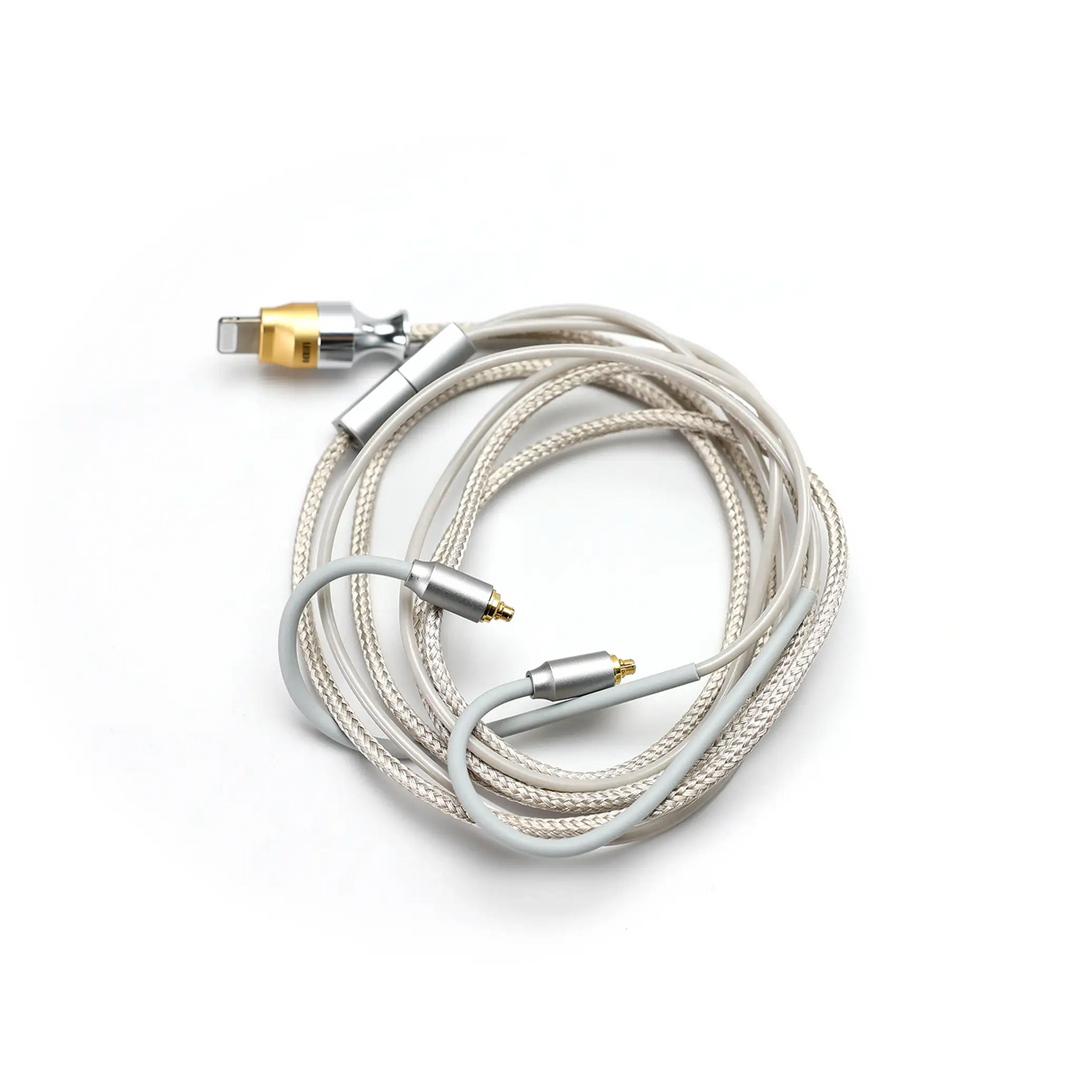 ddHiFi M110A cable wrapped with mmcx connectors whitebox