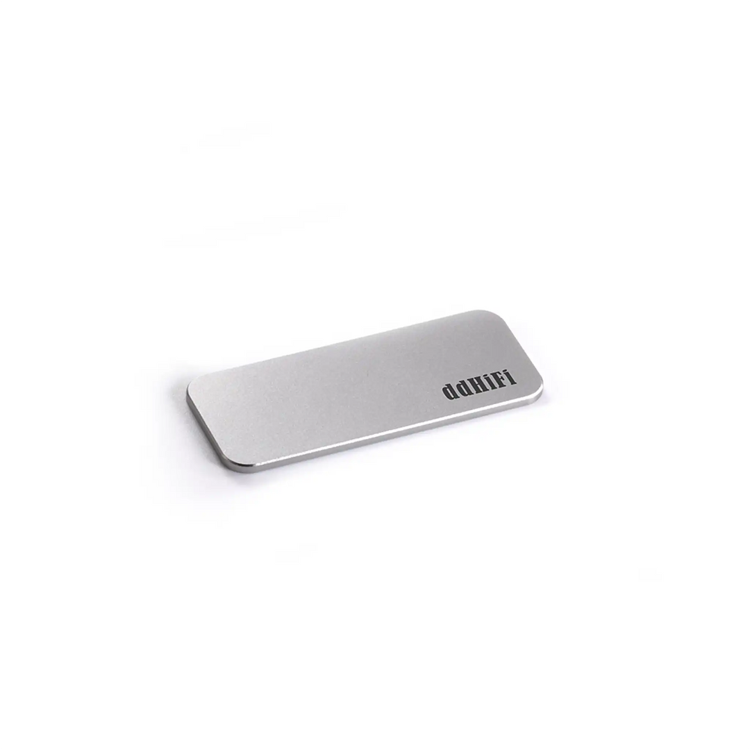 ddHiFi P59A Aluminum Attraction Pad sitting 3 quarter angle whitebox