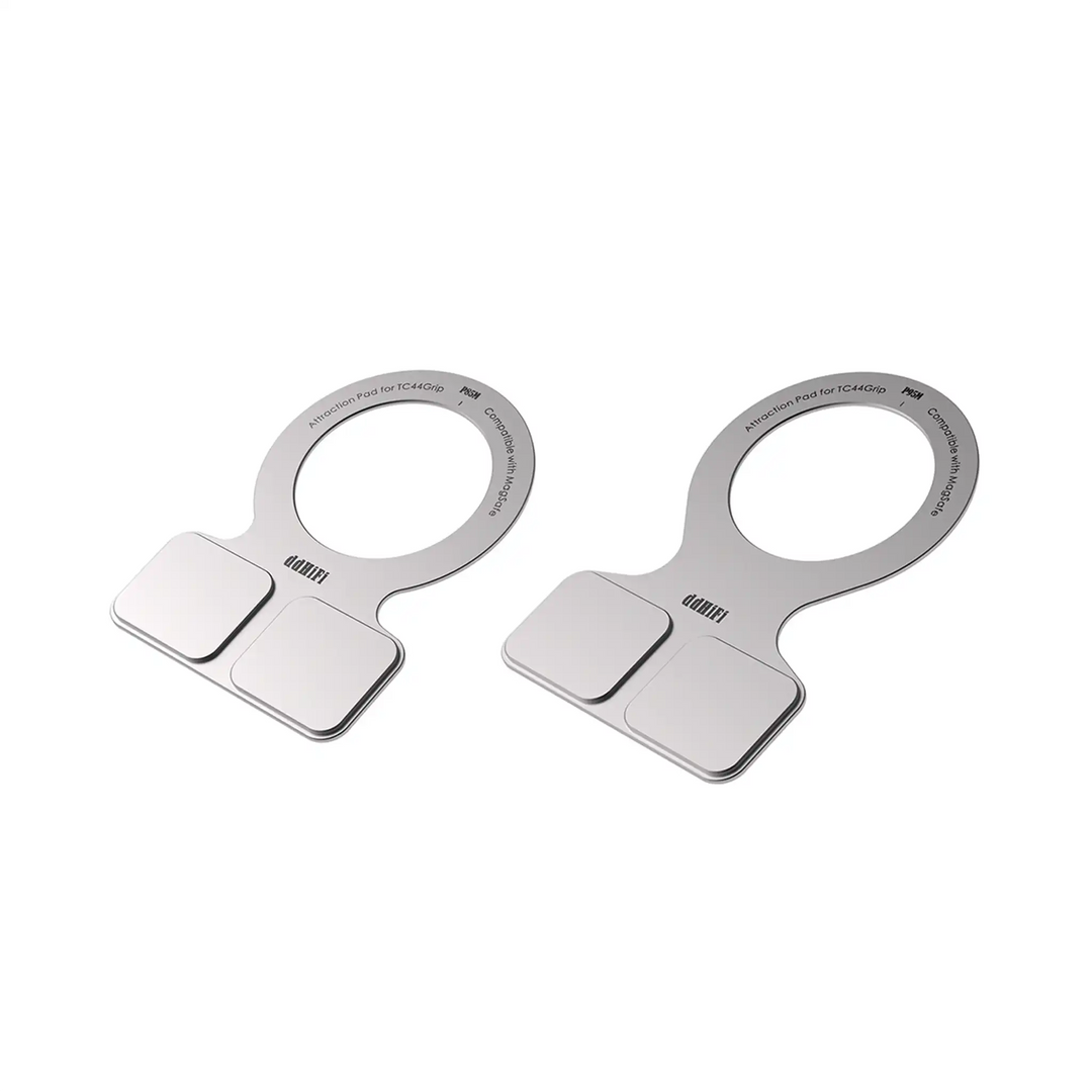 ddHiFi P85M and P95M attraction pads lying rotated right 90 degrees whitebox