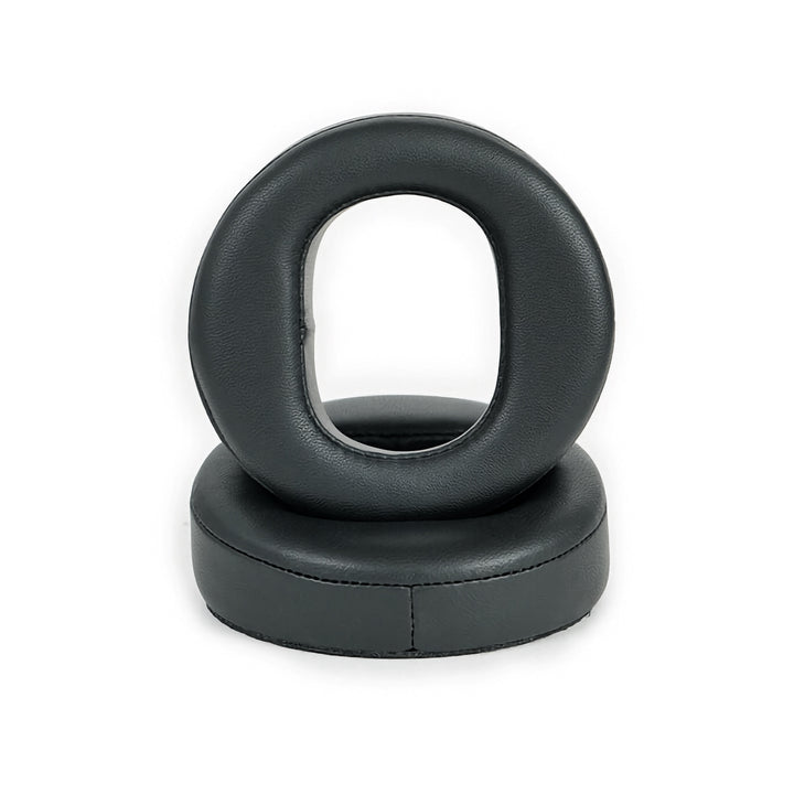 Dekoni Audeze MM sheepskin Earpads front stacked over white background