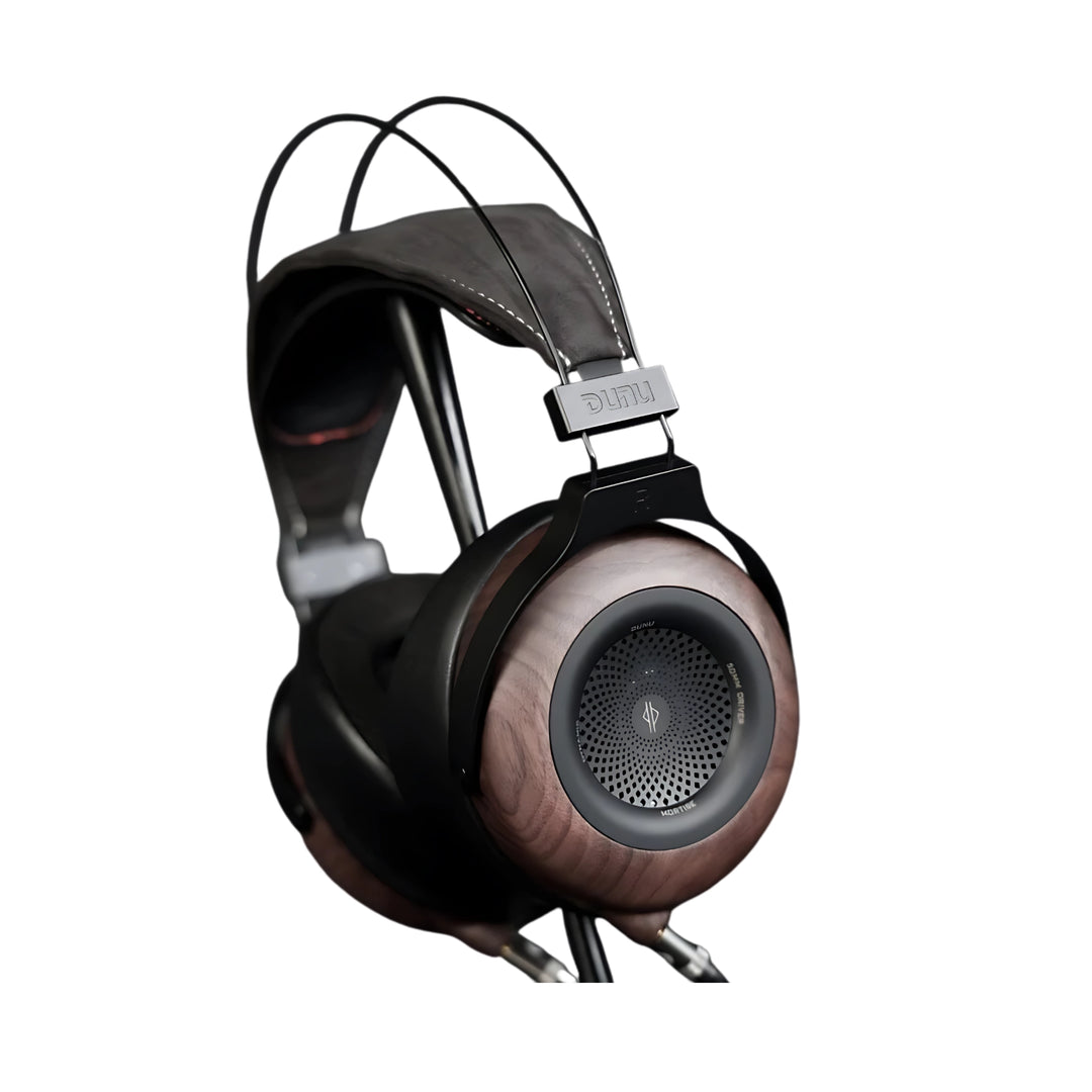 DUNU Mortise headphones right ear cup rear right side 3 quarter whitebox