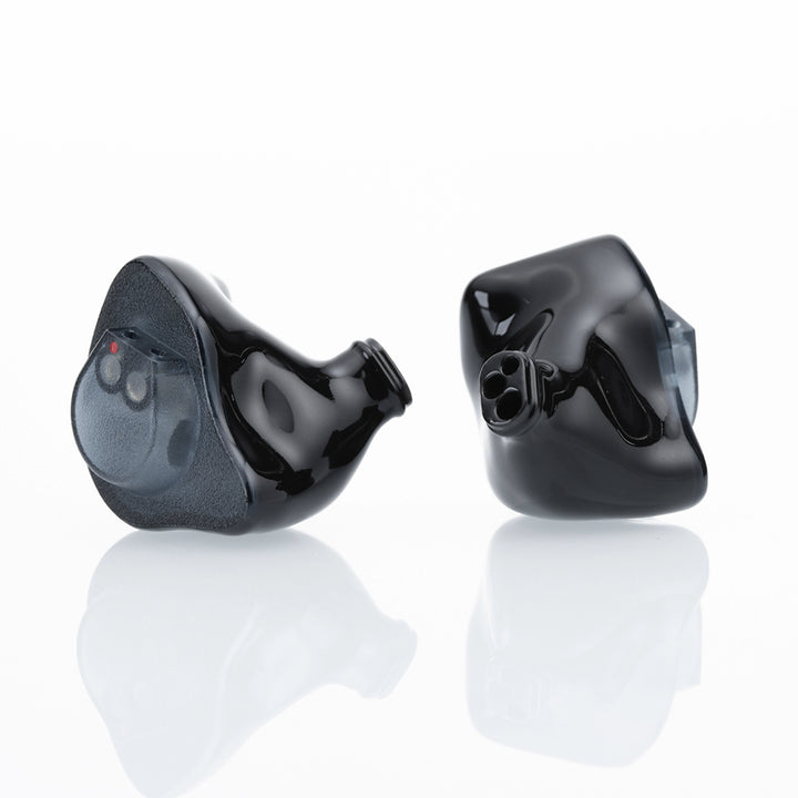 DUNU x FitEar Kaoru IEMs front and rear view whitebox