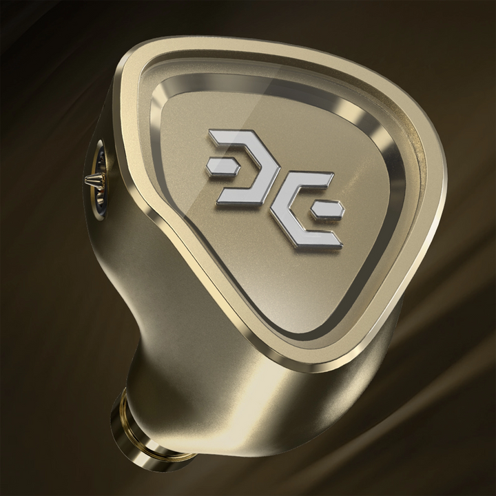 Effect Audio Annihilator Prime iem front closeup on gold background