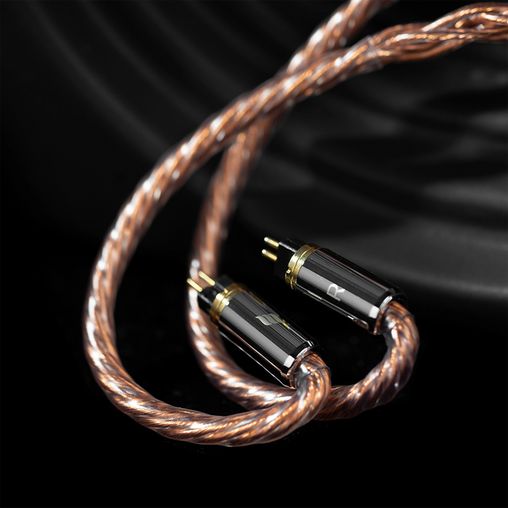 Effect Audio Ares 10 cable closeup of 2-pin connectors