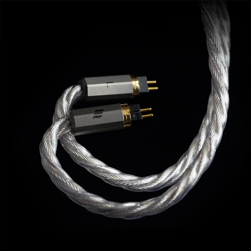 Effect Audio Cleopatra Imperia Founder's Edition cable 2-pin connectors closeup background
