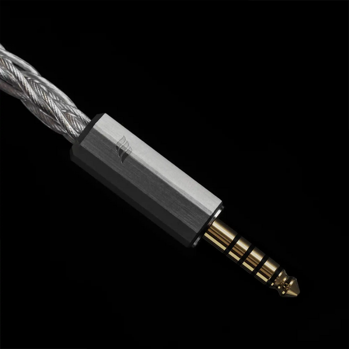 Effect Audio Cleopatra Imperia Founder's Edition cable 4.4mm termination closeup black background