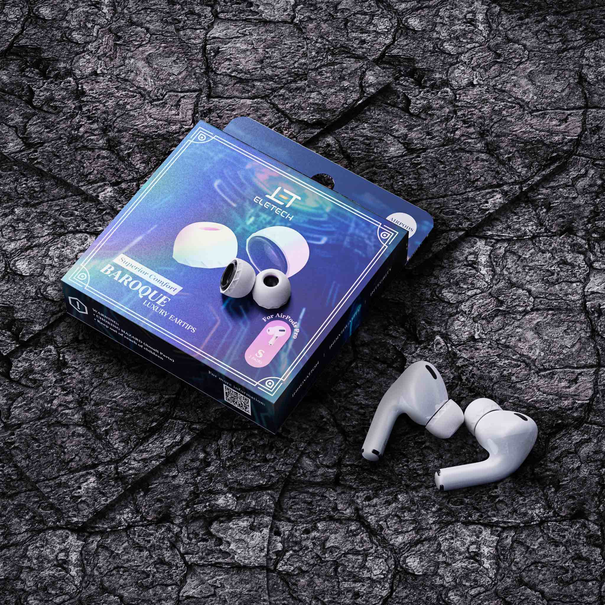 Eletech Baroque AirPods Luxury Eartips | Bloom Audio