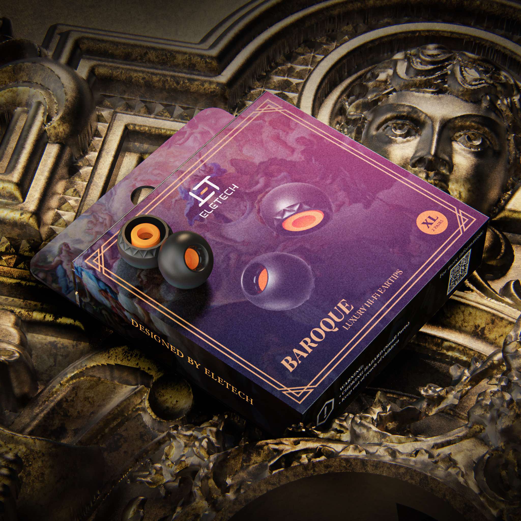 Eletech Baroque Luxury HiFi Eartips for IEMs | Bloom Audio