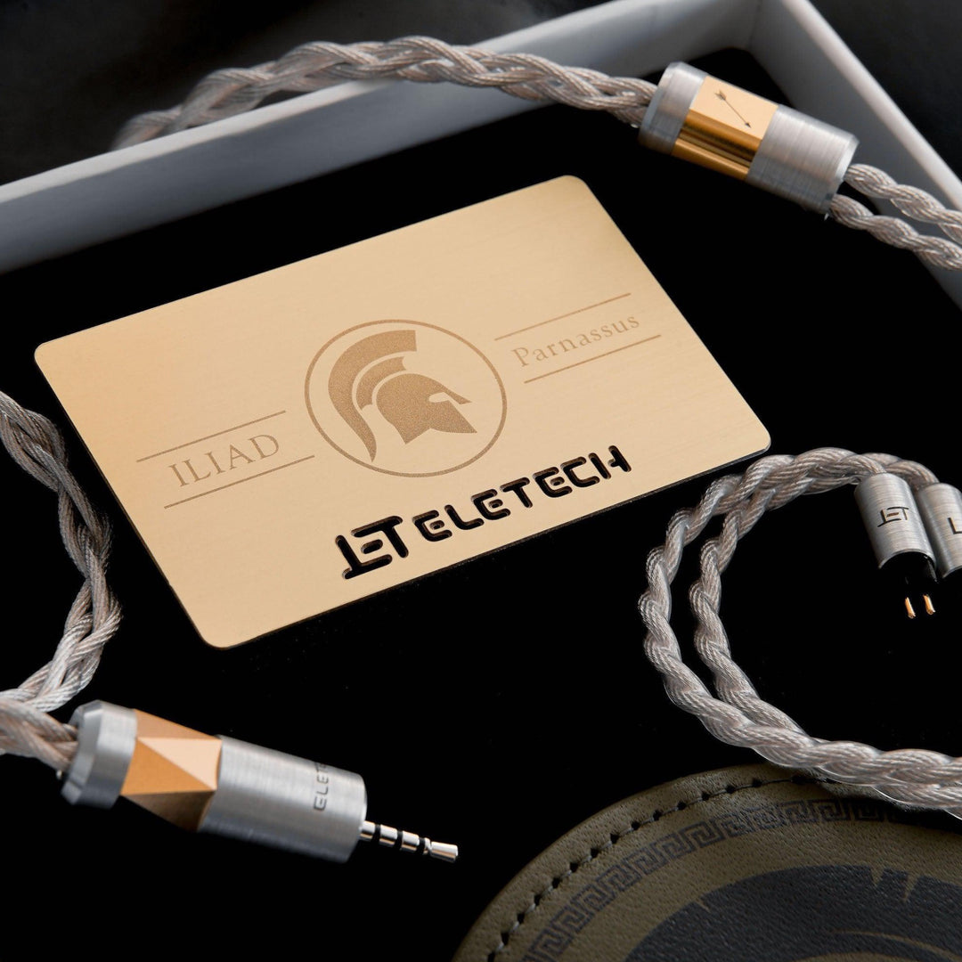 Eletech Iliad | Gold/Silver IEM Cable-Bloom Audio