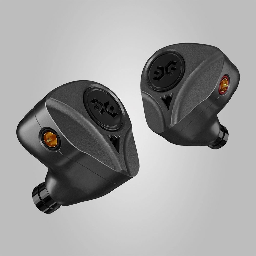 Elysian Apostle 2026 iems front diagonal turned inwards grey background