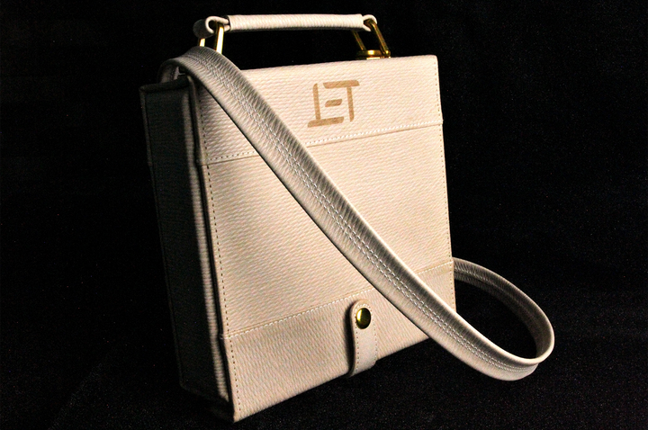 Eletech Canvas Calf Leather Companion Case | Travel Case for IEMs and Cables