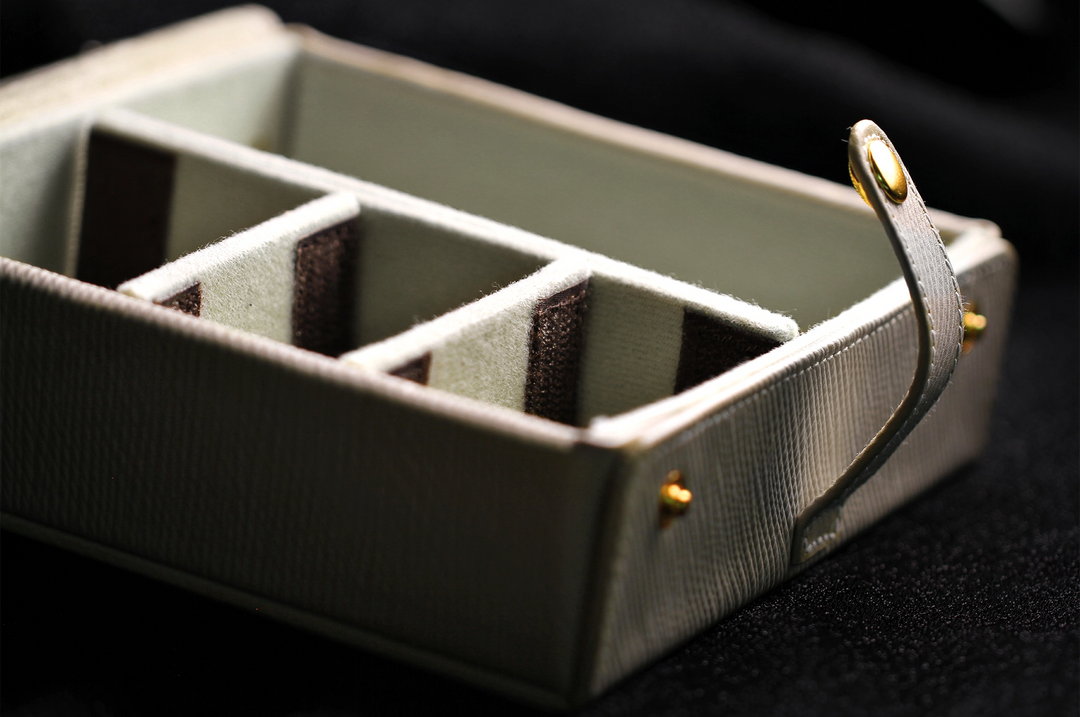 Eletech Canvas Calf Leather Companion Case | Travel Case for IEMs and Cables