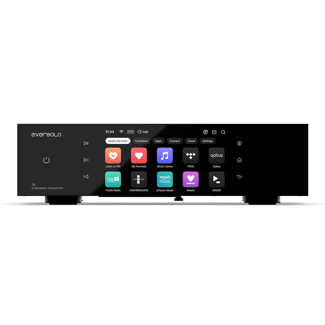 EverSolo T8 Streaming Transport front center eye level whitebox