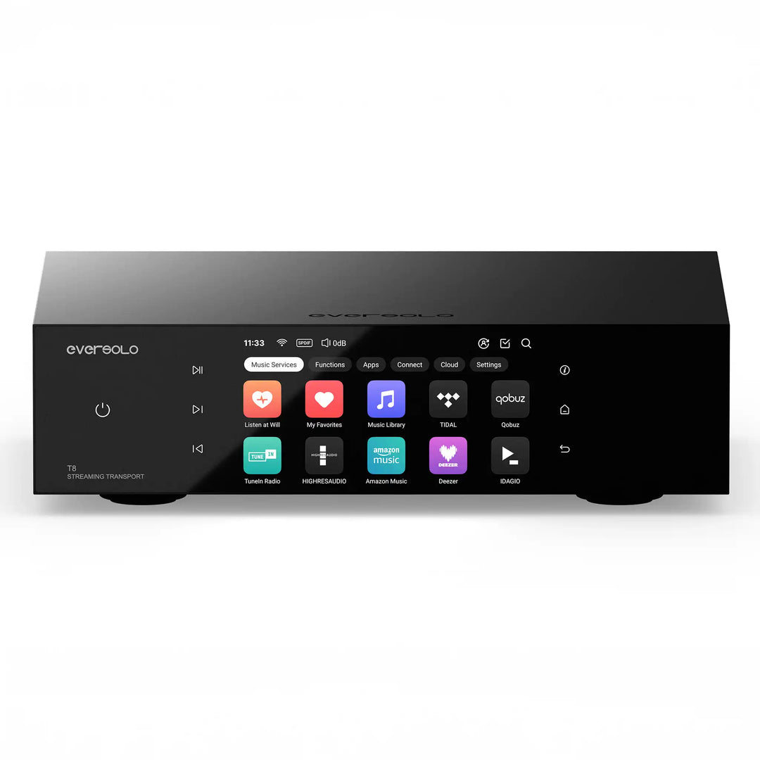EverSolo T8 Streaming Transport front center whitebox