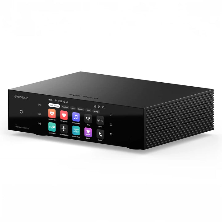 EverSolo T8 Streaming Transport front right 3 quarter whitebox