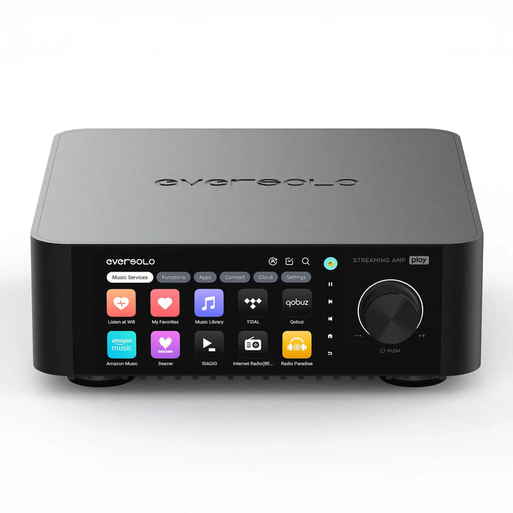 EverSolo Play streaming amp front top down whitebox