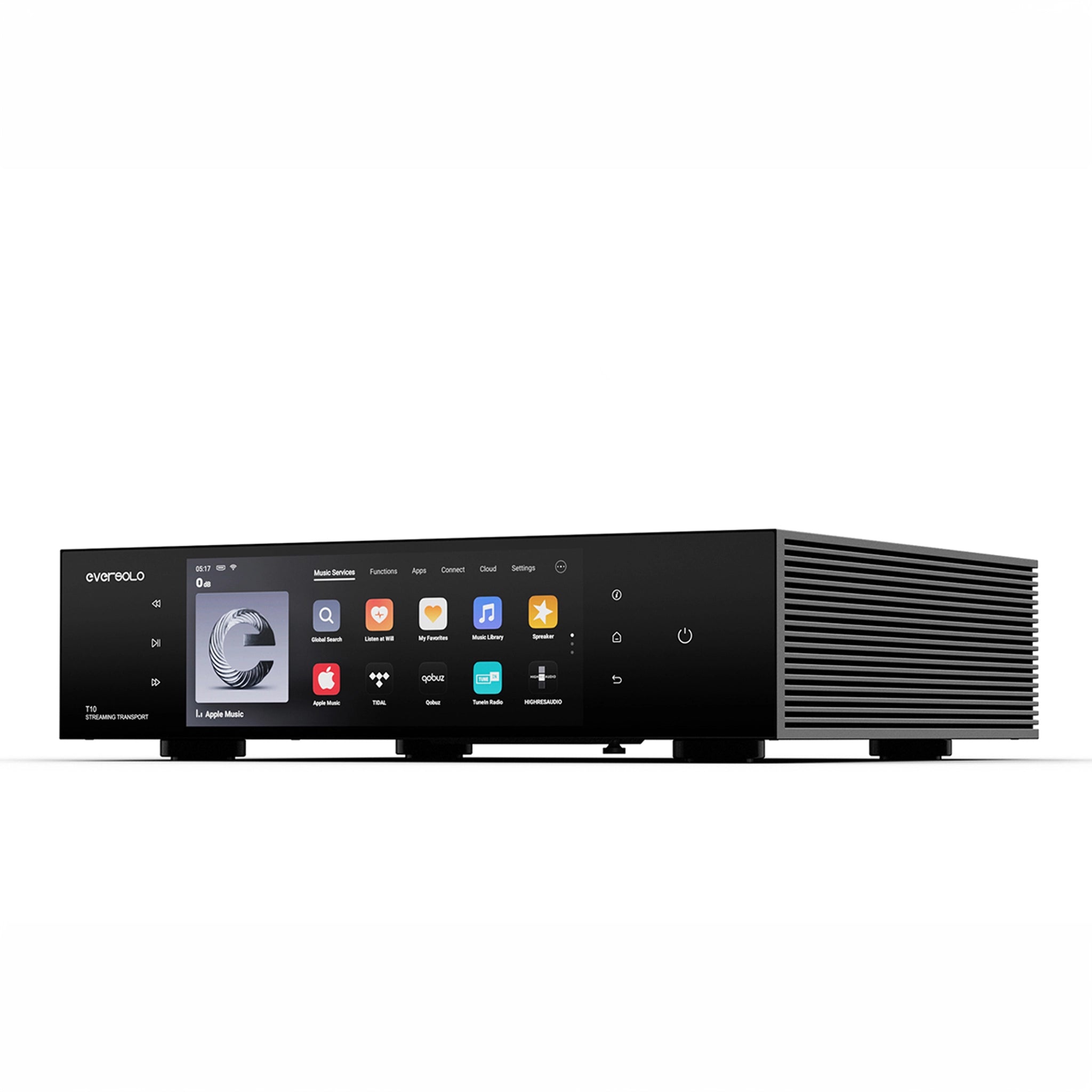 EverSolo T10 streamer front right 3 quarter whitebox
