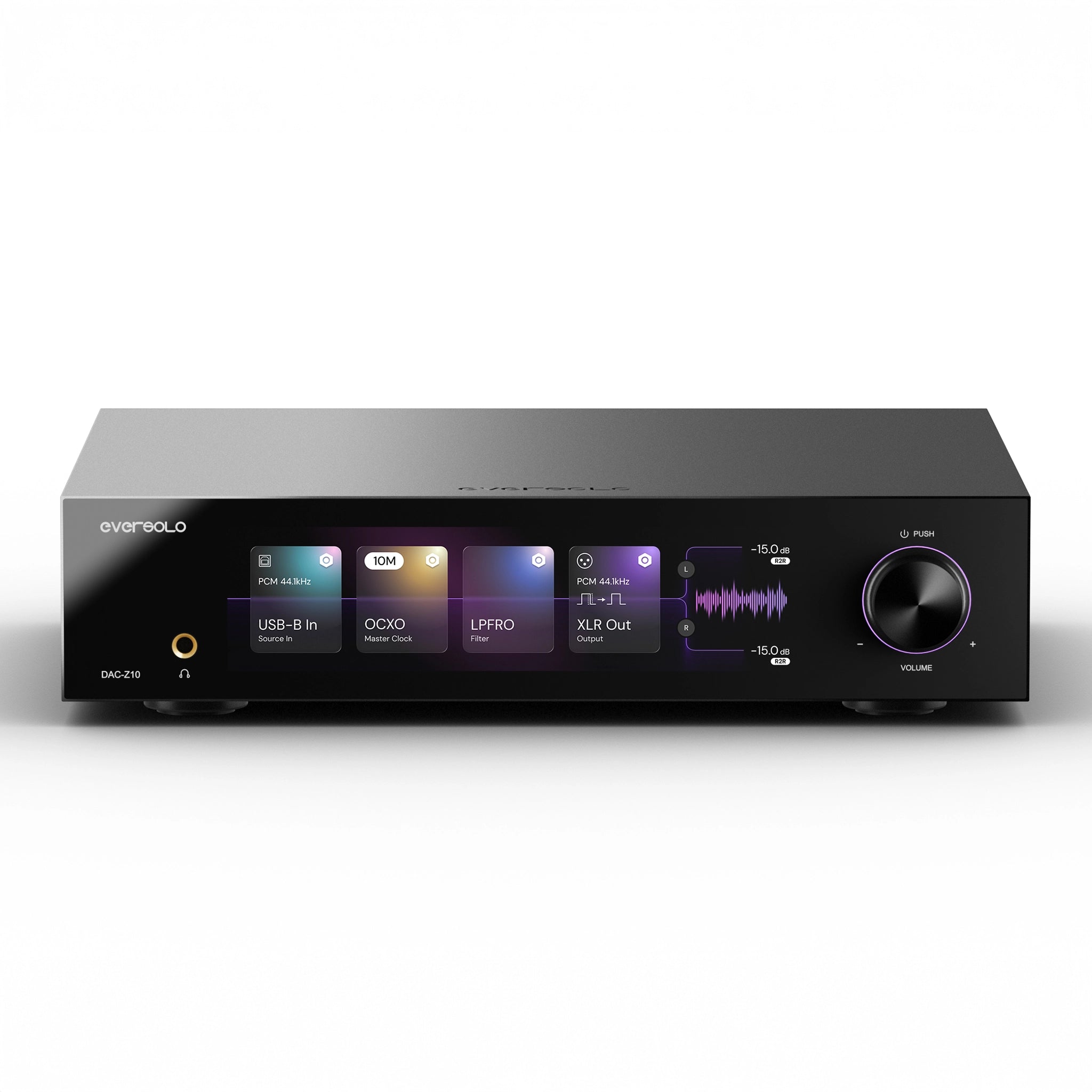 EverSolo DAC-Z10 sitting front center whitebox