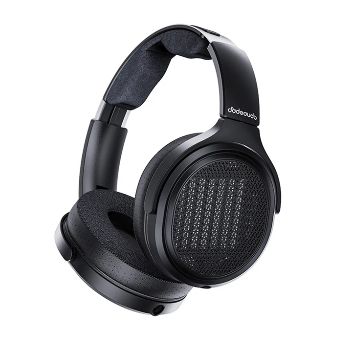 FiiO JT7 headphones left ear cup side rotated left whitebox